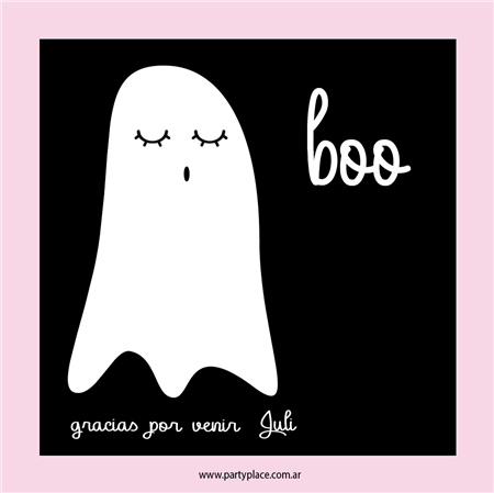 Stickers cuad. Pink Ghost 16u Pers